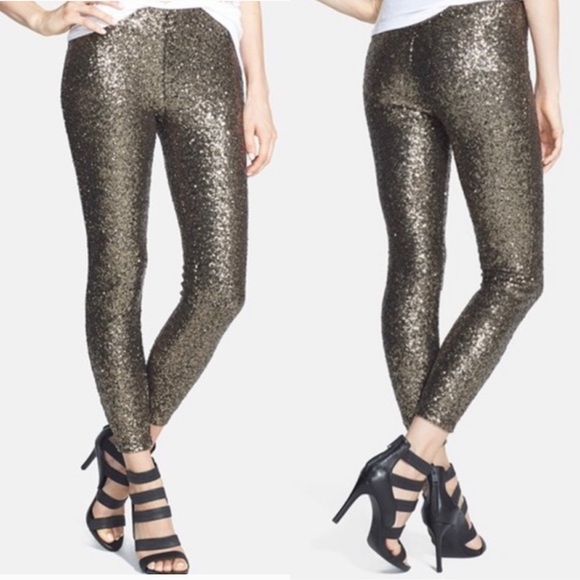 Lucy Paris Shasta Sequin Leggings - Picture 1 of 8